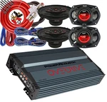 Power Acoustik OD4-1800 Amplifier + 4X Cerwin-vega H7694 Speakers 4-CH Kit. Fixed Price $249.99.