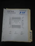 Kenwood KAC-818 Service Manual Original Repair Book. Fixed Price $49.99.