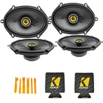2 Pair Kicker CSC684 6X8 Series Coaxial Car Speakers With 49KOOZIE. Fixed Price $190.89.