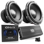 Nvx VSW124V3 600 Rms 4-OHM 12" Subwoofer + Monoblock Amplifier With Wiring Kits. Fixed Price $569.96.