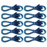 10 Absolute RCA20 Ft Male To 2-CHANNEL Blue Twisted Car Amplifier. Fixed Price $69.99.