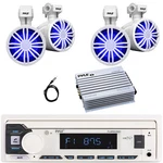 Pyle Boat Stereo Bluetooth Radio Receiver, 4X 3.5 20W Off-road Speakers, Amp. Fixed Price $256.49.