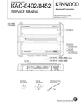 Service Manual Guide For Kenwood KAC-8402, KAC-8452. Fixed Price $12.41.