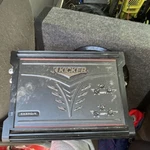 Kicker ZX350.4 Car Audio Amplifier, Subwoofer Enclosure & Wiring Kit. Fixed Price $150.00.