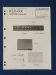 Kenwood KEC-600 Crossover Service Manual Factory Original The Real Thing. Fixed Price $17.08.