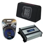 Kicker 46TL7T82 Car Audio Loaded Square 8" Thin Sub Box & HA-A400.1 Amp. Fixed Price $335.99.