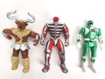 Mighty Morphin Power Rangers Lot Zed Slash Block Minotaur Head Flip Tommy Green. Fixed Price $34.99.