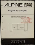 Alpine 3508 Bridgeable Power Amplifier Service Manual. Fixed Price $19.99.