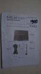 Kenwood KAC-941 Service Manual Original Repair Book Stereo Amp Car Radio. Fixed Price $22.50.