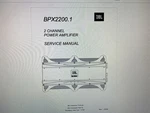 Jbl BPX2200.1 Service Manual Digital. Fixed Price $5.99.