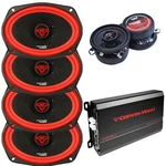 Cerwin Vega V69 6X9" Door Speakers H735 3.5 For Dash & 2400W 4CH Car Amp. Fixed Price $501.99.