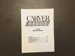 Carver M-2040I Mobile Service Manual *original*. Fixed Price $8.50.