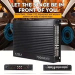 Stereo Audio 7900W 12V 4 Channel Car Amplifier: Speaker System Class Ab. Fixed Price $48.28.