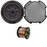 Kicker 8" 600W Max 2-OHM Ultra-thin Subwoofer (single), Grille, Speaker Wire. Fixed Price $176.95.