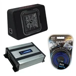 Kicker 46TL7T122 Car Audio Loaded Square 12" Thin Sub Box & HA-A400.1 Amp. Fixed Price $415.99.