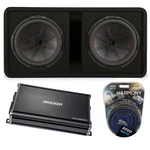 Kicker 48DCWR122 Dual 12" 1000W Rms Ohm Loaded Sub Enclosure & CX1200.1 Amp. Fixed Price $595.08.