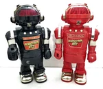 2X Vintage New Bright Magnatron MT-2 & Robotron RT-2 Robots 15" Battery Op Japan. Fixed Price $29.99.