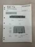 Kenwood KAC-714 Original Service Manual Free Shipping. Fixed Price $14.00.