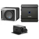 Alpine 10" Type-s Halo Loaded Enclosure With 600W Mono Amp And Bass Knob. Fixed Price $494.85.