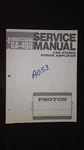Proton CA-490 Service Manual Original Repair Book Car Radio Stereo Amplifier. Fixed Price $20.00.