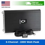 Nvx VAD11005 1100W Full Range Class 5-CHANNEL Car Marine Powersports Amplifier. Fixed Price $349.99.