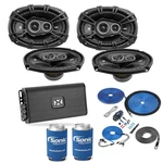 2 Pairs Kicker DSC6930 Speakers + Nvx Amp Kit W/ Free Install. Fixed Price $449.99.