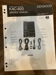 Kenwood KAC-820 KAC820 Service Manual **original**. Fixed Price $29.99.
