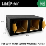Dual Box W/ Slot-ports For Kicker 10 Solobaric L7 Subwoofers (1.70 Cu Ft). Fixed Price $209.99.
