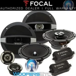 Pkg Focal 6.5" R165S2 Component Crossovers Tweeters + R165C Coaxial Speakers New. Fixed Price $299.99.