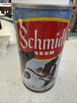 Bottom Open Schmidt Straight Steel Pull Tab Beer With Canadian Geese. Fixed Price $15.00.