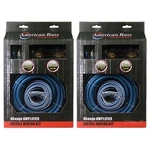 (2) American Bass Ab-blue 4GKIT Gauge 2000W Complete Amplifier Wiring Kits. Fixed Price $104.99.