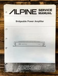 Alpine Model 3539 Power Amplifier Service Manual *original*. Fixed Price $19.97.