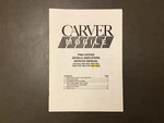 Carver Pma-series Mobile Amplifiers Service Manual PMA-2022, PMA-2062,PMA-2100,. Fixed Price $8.00.