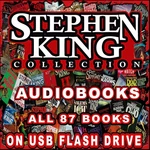 Stephen King Audiobook Lot Of All 87 Entire Books On Usb Flash Drive. Fixed Price $85.00.