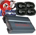 Power Acoustik OD4-1300 Amplifier 4X Cerwin-vega XED693 Speakers+ 4CH Kit. Fixed Price $209.99.