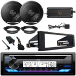 Jvc KD-T92MBS Cd Stereo Receiver, 2X 6.5" 300W Speakers, Amp, Harley Accessories. Fixed Price $446.99.