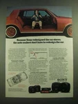 1982 Sony Car Stereo XM-120 Amplifier, XS-L20 Super Woofers Ad. Fixed Price $17.99.