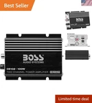 Boss Audio 2 Channel Amplifier - 100W Class A/b Hook Up To Subwoofer Easily. Fixed Price $51.99.