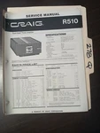 Craig R510 Service Manual Original Repair Book Road Rated Power Amplifier. Fixed Price $49.99.