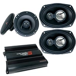 Cerwin Vega Upgrade Package 4 Channel Amplifier With 6X9" & 6.5" Car Speakers. Fixed Price $249.99.