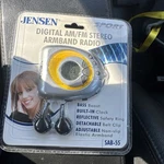 Jensen Audio Sport Am/fm Stereo Arm Band Radio Silver SAB-55 -factory Sealed New. Fixed Price $39.99.