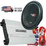 1X Cerwin-vega 1000W 10" Subwoofer + Audiobank 1600W Amplifier 4 Kit. Fixed Price $129.99.