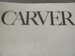 Carver Owner's Manuals (comb Bound With Protective Cover). Fixed Price $21.95.