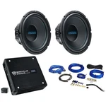 (2) Autotek ATK12D4 12" 400W Rms Dvc Ohm Car Subwoofers+mono Amplifier+amp Kit. Fixed Price $187.85.