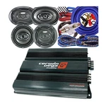 Cerwin Vega CVP1200.4D 4-CH 1200W Amp + 2X 6X9 700W 6.5" 400W Speaker Kit. Fixed Price $249.99.