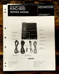 Kenwood KAC-920 Amplifier Service Manual *original*. Fixed Price $24.97.