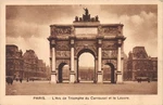 75-PARIS Arc De Triomphe Du Carousel Louvre-n 4150-E/0029. Fixed Price $8.07.