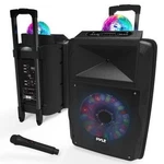 Pyle 700W Bluetooth Pa Speaker System, Flashing Led Lights, Portable Battery. Fixed Price $189.99.
