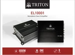 Triton Audio EL10001 1000W Class Monoblock Amplifier New. Fixed Price $119.99.