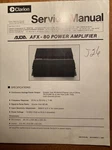 Clarion AFX-80 Amplifier Original Service Repair Manual. Fixed Price $14.94.